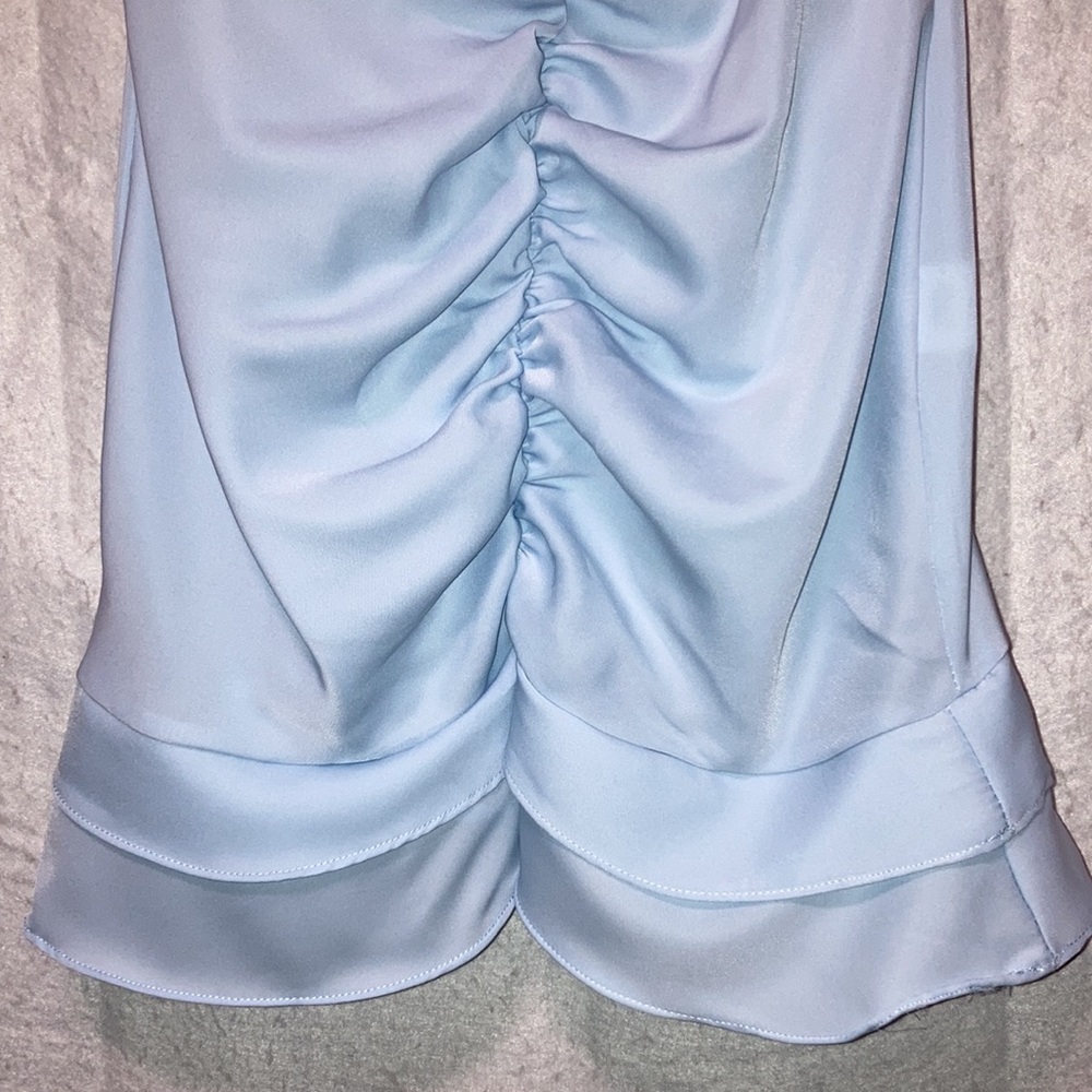 YesStyle Ruched Ruffle Dress Small - Picture 5 of 15